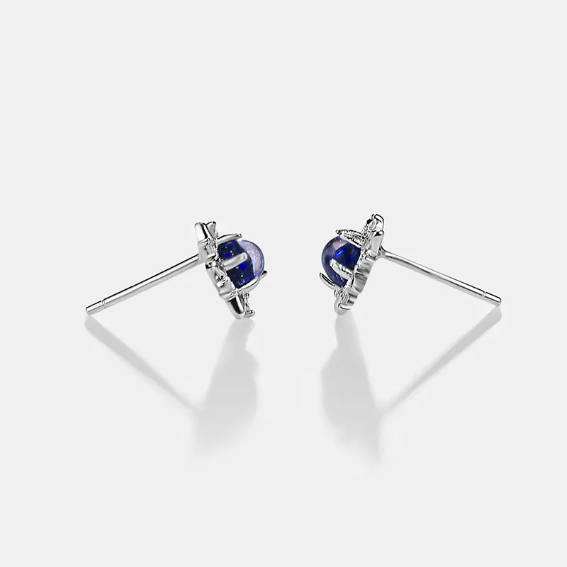 CENTURY&KINDLE S925 Silver Stud Earrings Women's-2