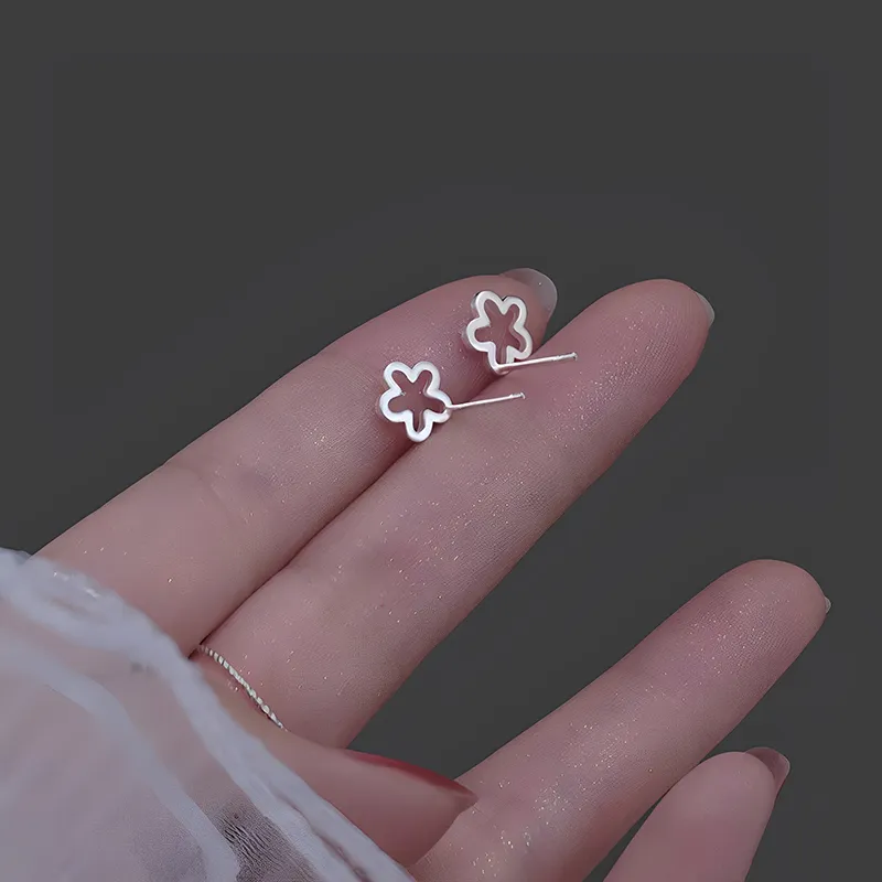 CENTURY&KINDLE S925 Silver Stud Earrings Women's-4