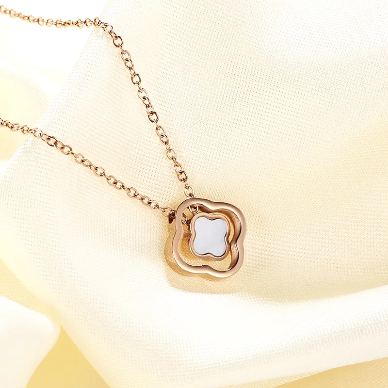 CENTURY&KINDLE 316L Titanium Steel Necklaces Women's-14