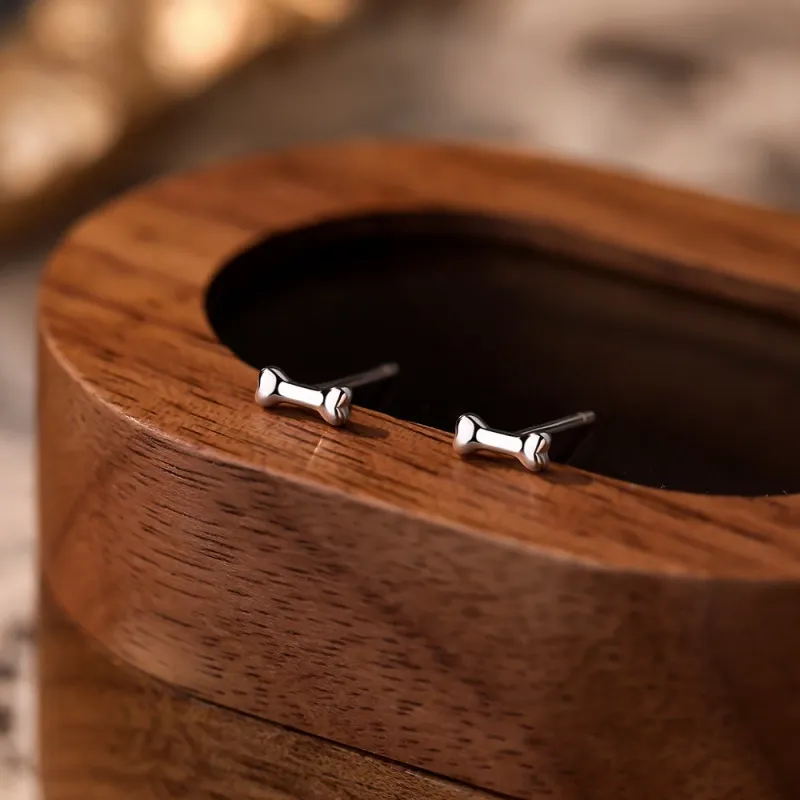CENTURY&KINDLE 925 Sterling Silver Stud Earrings Unisex-1