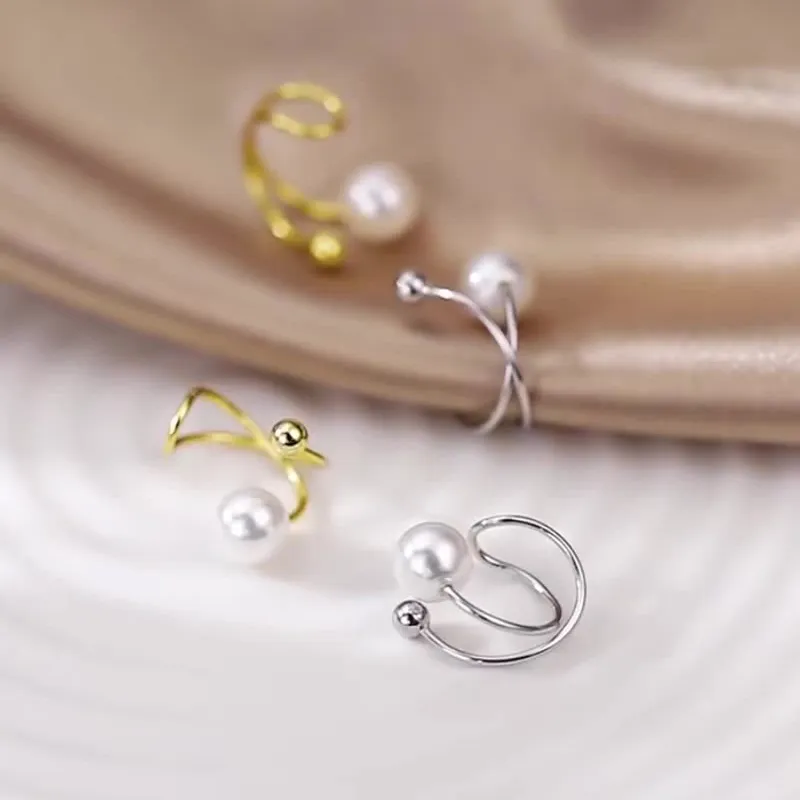 CENTURY&KINDLE S925 Silver Clip On Earrings Women's-5