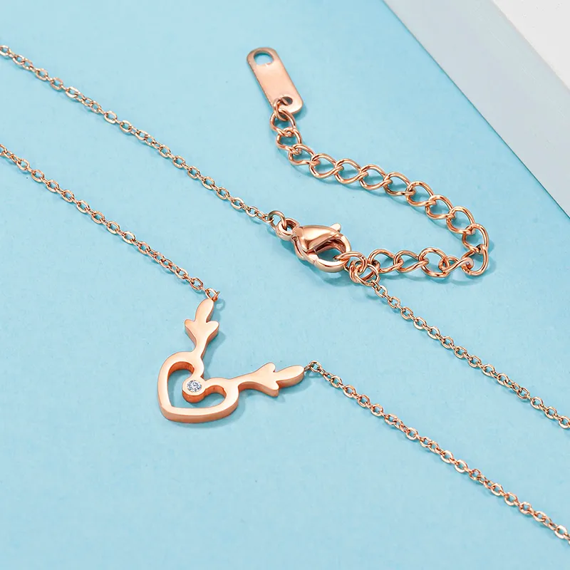 CENTURY&KINDLE 316L Titanium Steel Necklaces Women's-3