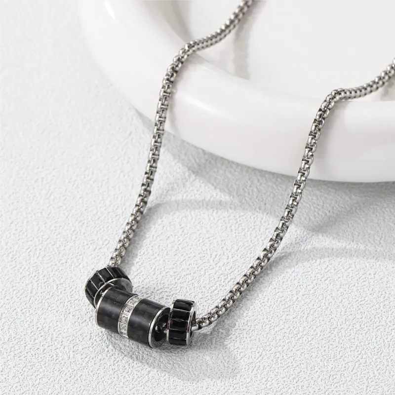 CENTURY&KINDLE Titanium Steel Necklaces Unisex-4