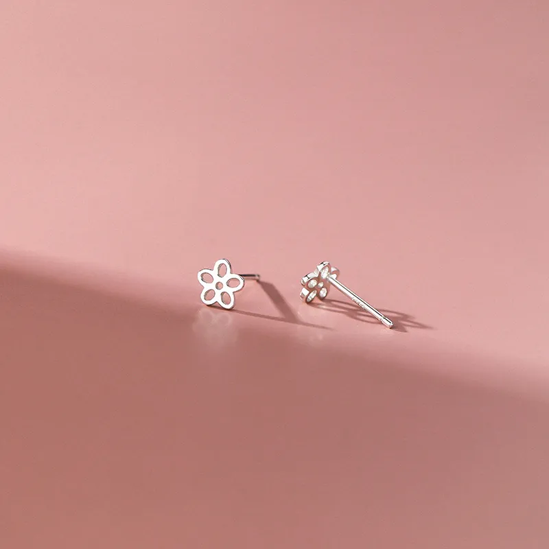 CENTURY&KINDLE S925 Silver Stud Earrings Women's-1