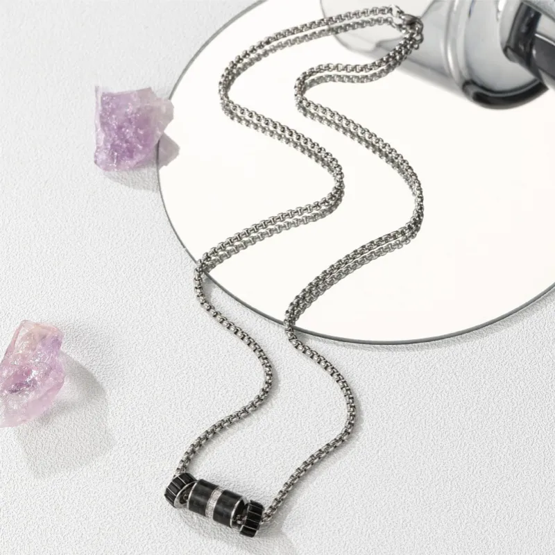 CENTURY&KINDLE Titanium Steel Necklaces Unisex-3