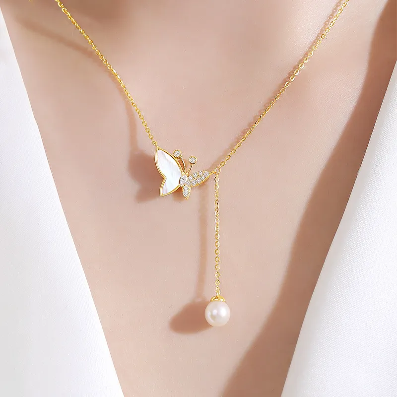 CENTURY&KINDLE S925 Silver Necklaces Women's-6