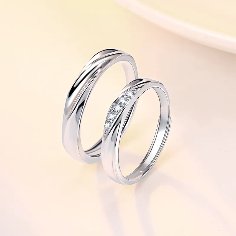 CENTURY&KINDLE S925 Silver Rings Unisex-4