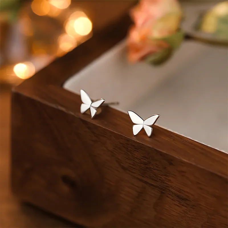 CENTURY&KINDLE 999 Fine Silver Stud Earrings Women's-3