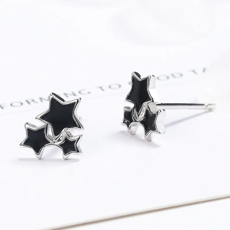CENTURY&KINDLE S925 Silver Stud Earrings Women's-2