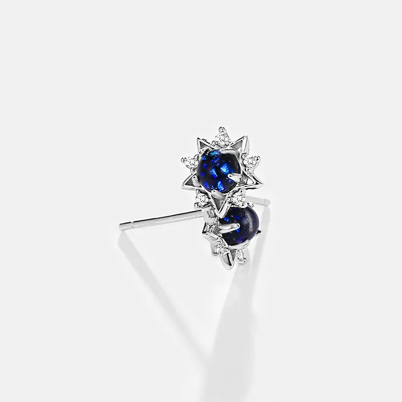 CENTURY&KINDLE S925 Silver Stud Earrings Women's-3