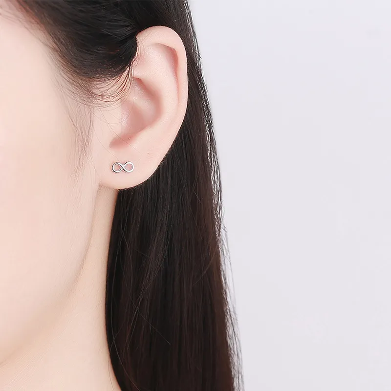CENTURY&KINDLE S925 Silver Stud Earrings Women's-2