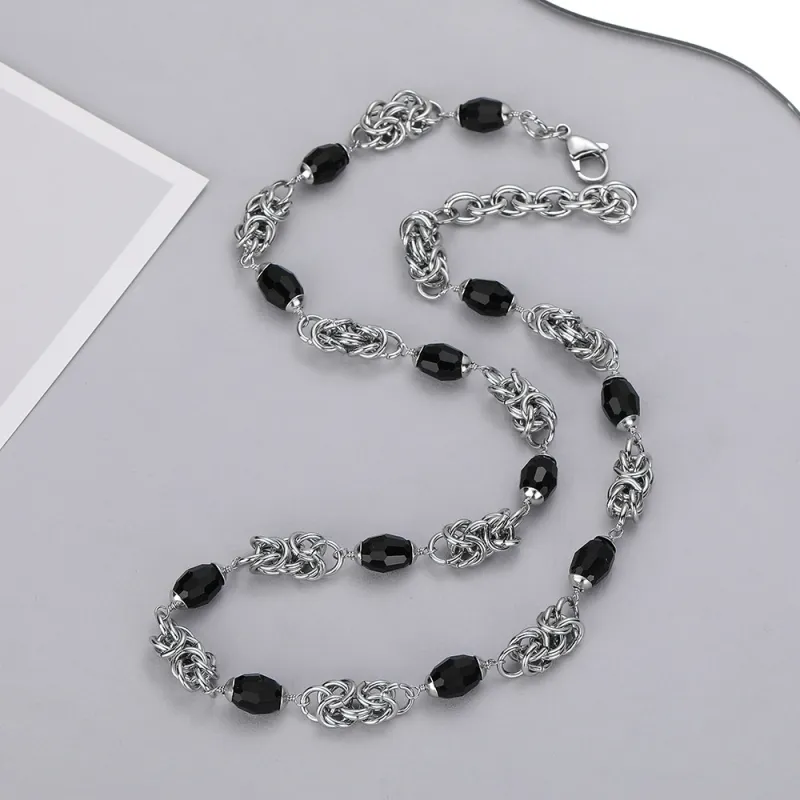 CENTURY&KINDLE Titanium Steel Necklaces Men's-1