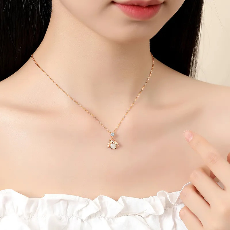 CENTURY&KINDLE S925 Silver Necklaces Women's-5