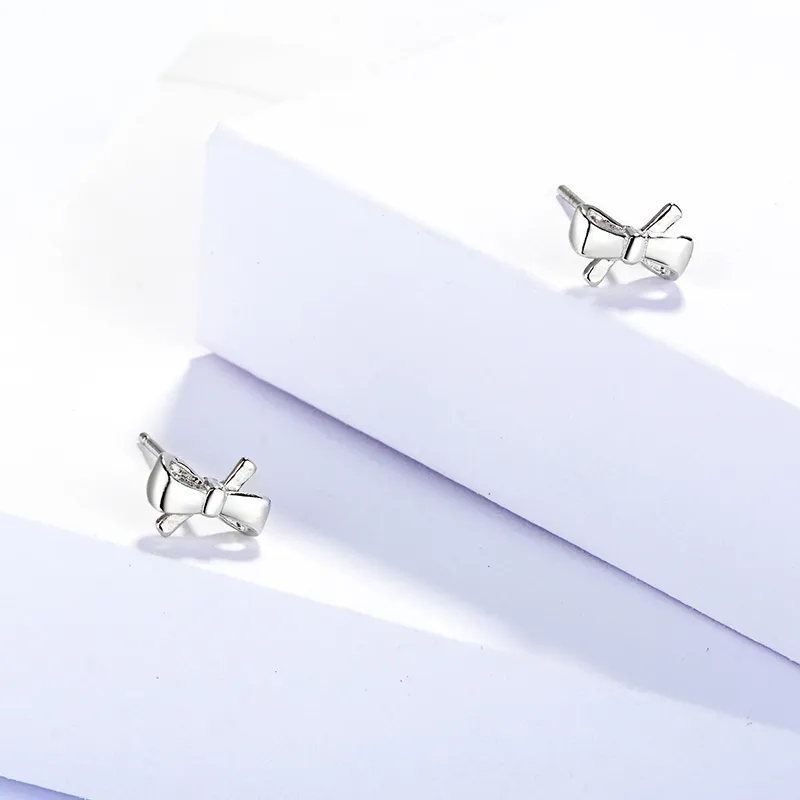 CENTURY&KINDLE S925 Silver Stud Earrings Women's-4