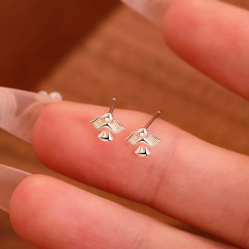 CENTURY&KINDLE 999 Fine Silver Stud Earrings Unisex-4