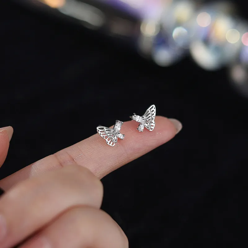 CENTURY&KINDLE 999 Fine Silver Stud Earrings Women's-4