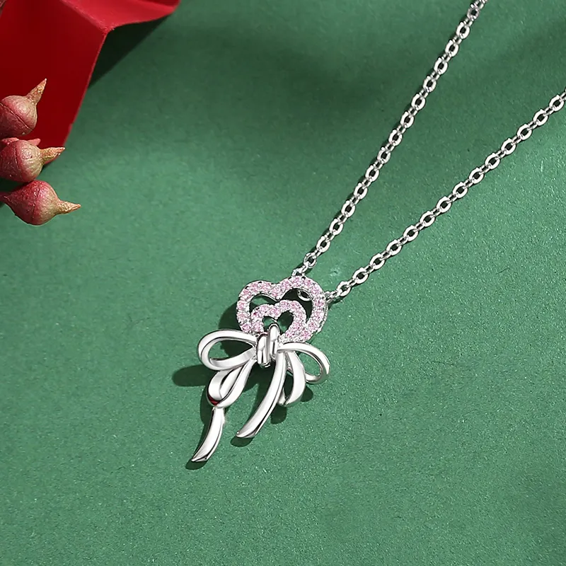 CENTURY&KINDLE S925 Silver Necklaces Women's-3