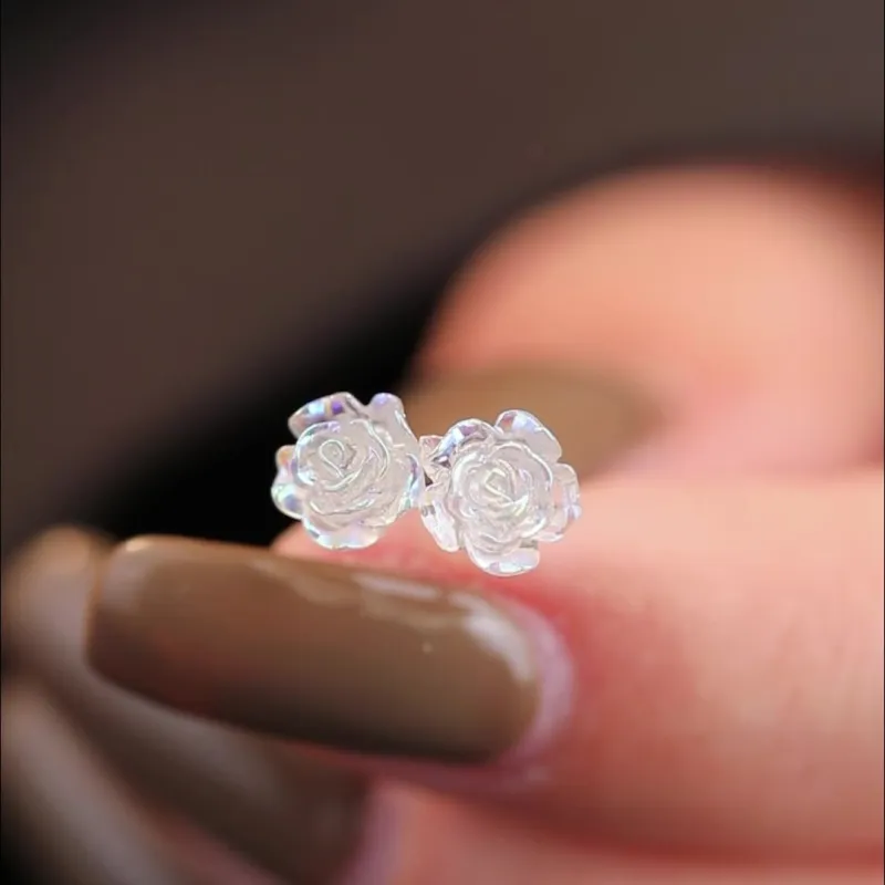 CENTURY&KINDLE S925 Silver Stud Earrings Women's-4