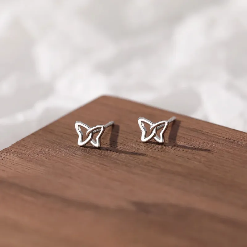 CENTURY&KINDLE 999 Fine Silver Stud Earrings Women's-4