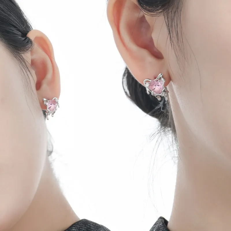 CENTURY&KINDLE Copper Stud Earrings Women's-2