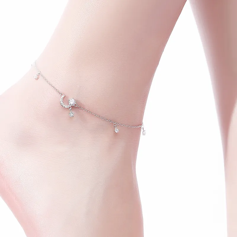 CENTURY&KINDLE S925 Silver Anklets Women's-6