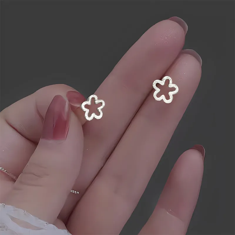 CENTURY&KINDLE S925 Silver Stud Earrings Women's-5