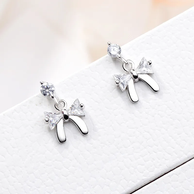 CENTURY&KINDLE S925 Silver Stud Earrings Women's-2