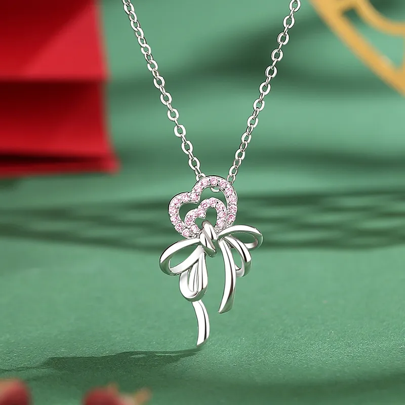 CENTURY&KINDLE S925 Silver Necklaces Women's-2