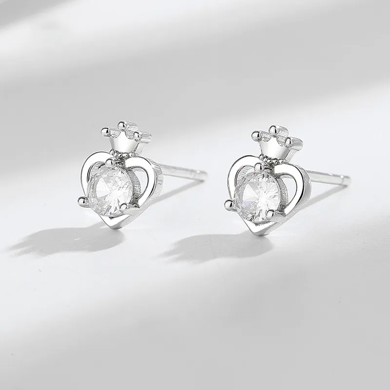 CENTURY&KINDLE 999 Fine Silver Stud Earrings Women's-2
