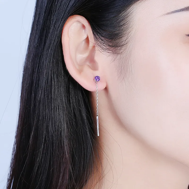 CENTURY&KINDLE Crystal Earrings Women's-3