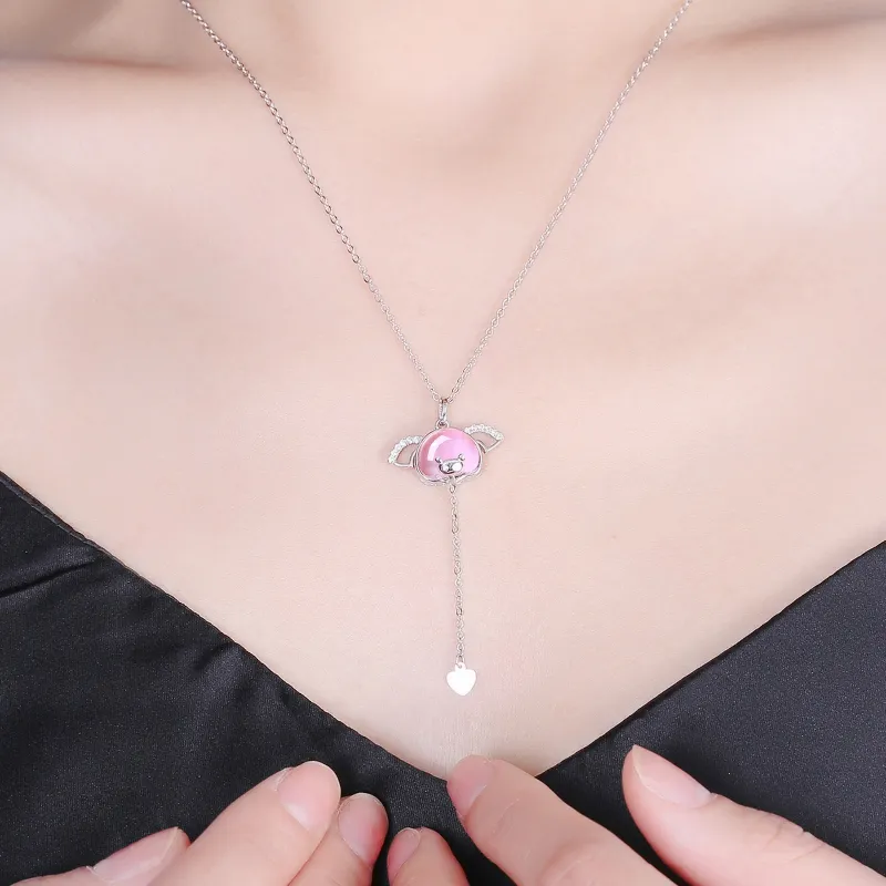 CENTURY&KINDLE S925 Silver Necklaces Women's-5