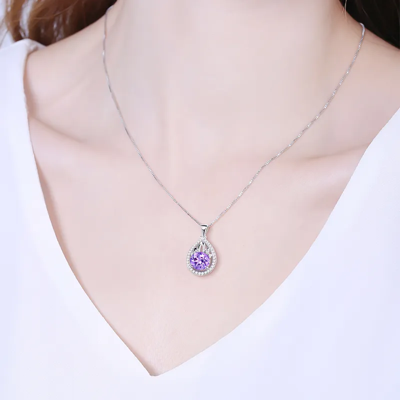 CENTURY&KINDLE S925 Silver Necklaces Women's-6