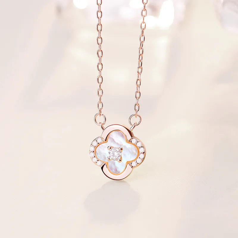 CENTURY&KINDLE S925 Silver Necklaces Women's-4