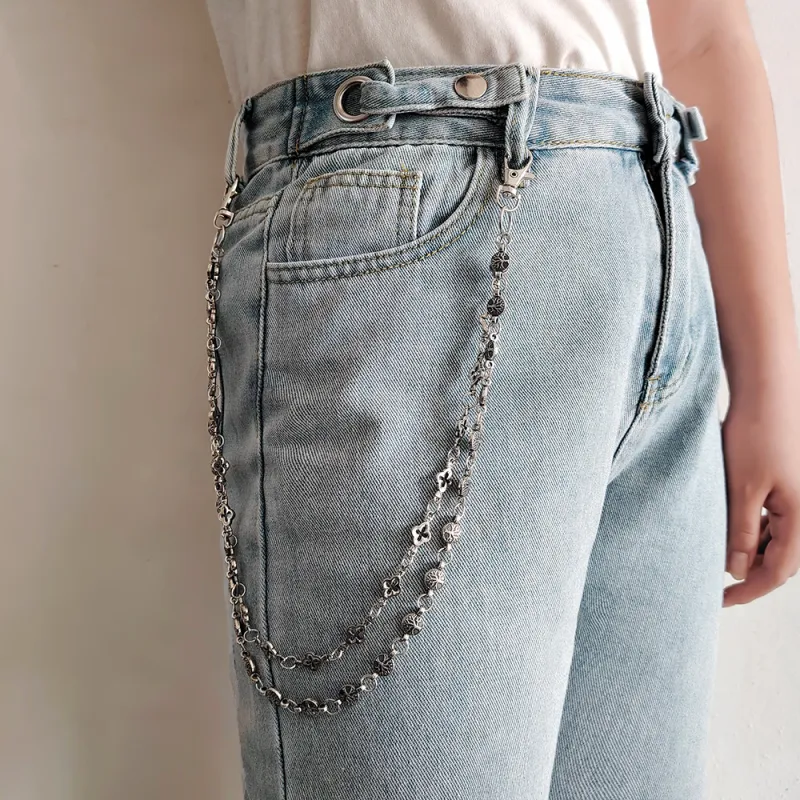 CENTURY&KINDLE Metal Pants Chains Unisex-4