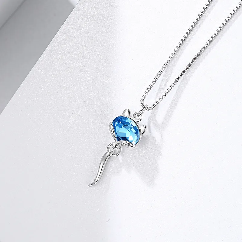 CENTURY&KINDLE S925 Silver Necklaces Women's-1