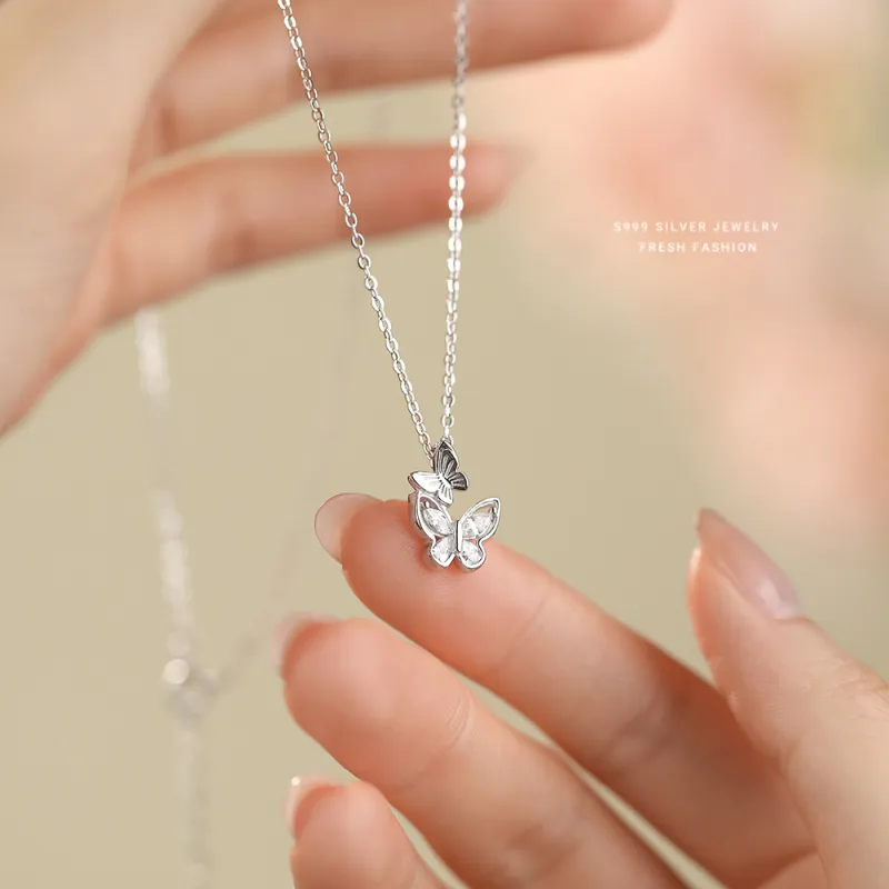 CENTURY&KINDLE 925 Sterling Silver Necklaces Women's-2