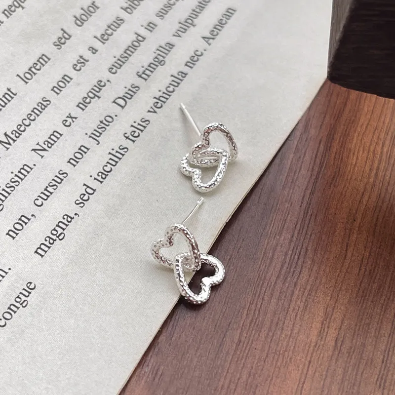 CENTURY&KINDLE S925 Silver Stud Earrings Women's-4