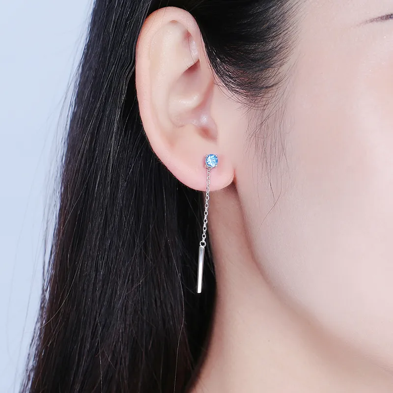 CENTURY&KINDLE Crystal Earrings Women's-8