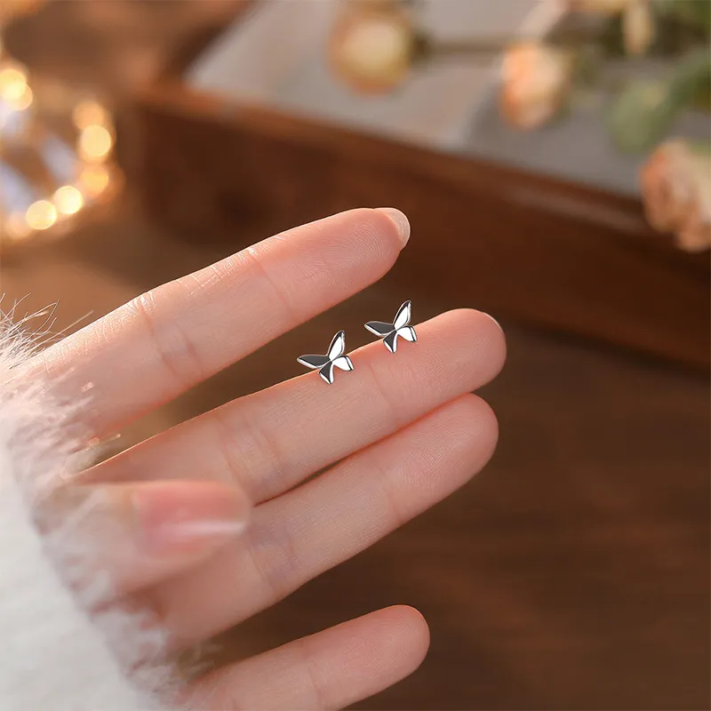 CENTURY&KINDLE 999 Fine Silver Stud Earrings Women's-1