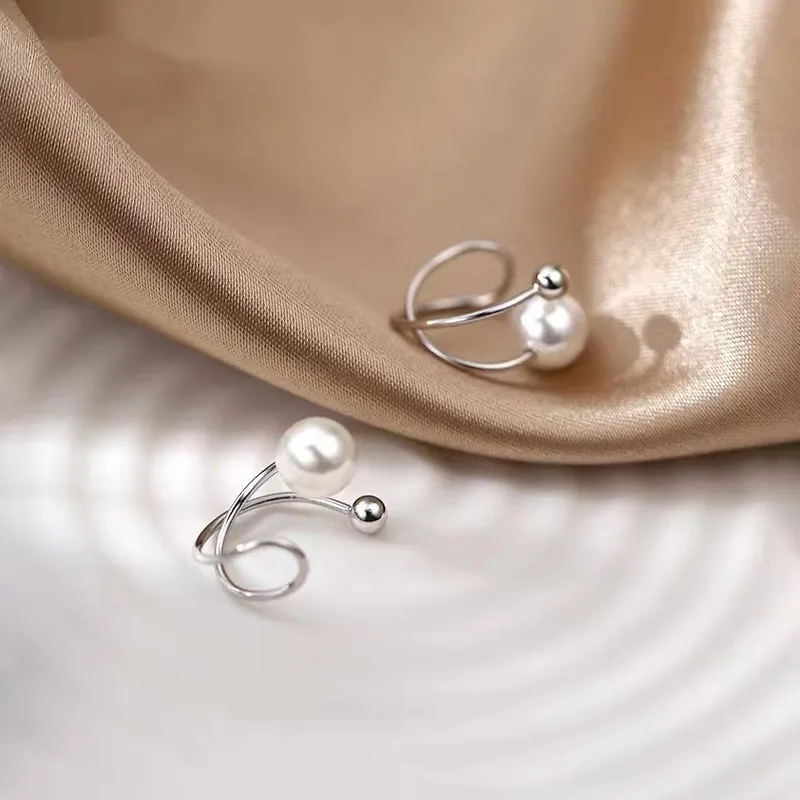 CENTURY&KINDLE S925 Silver Clip On Earrings Women's-2