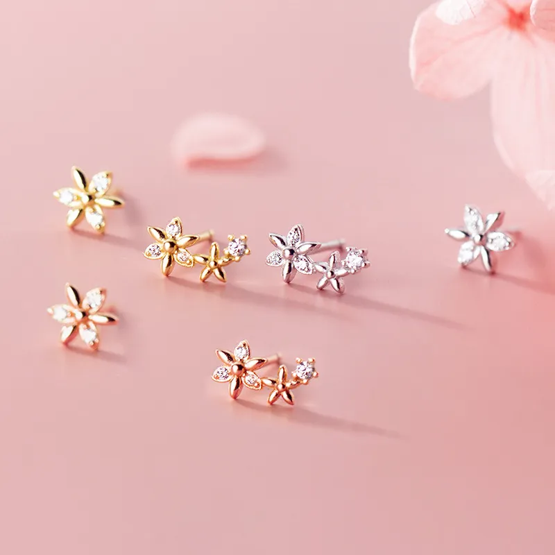 CENTURY&KINDLE S925 Silver Stud Earrings Women's-9