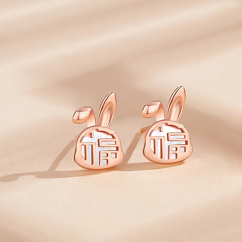 CENTURY&KINDLE Agate Stud Earrings Women's-8