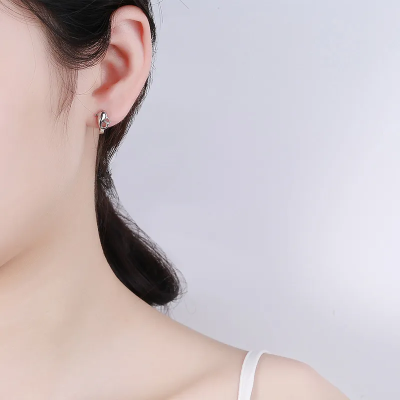 CENTURY&KINDLE S925 Silver Earrings Women's-1