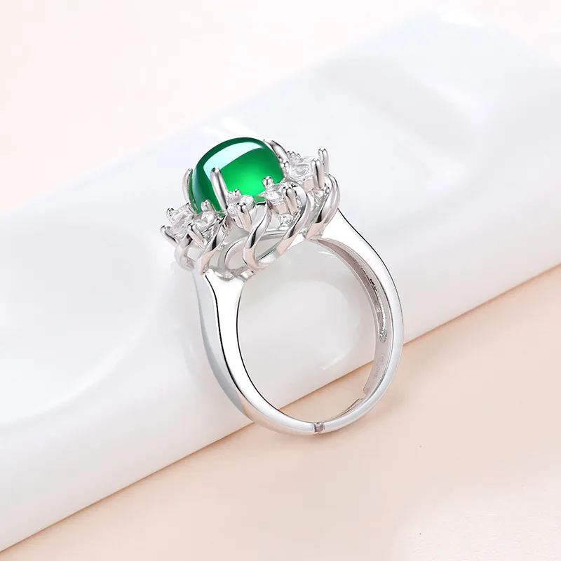 CENTURY&KINDLE Chalcedony Rings Women's-7