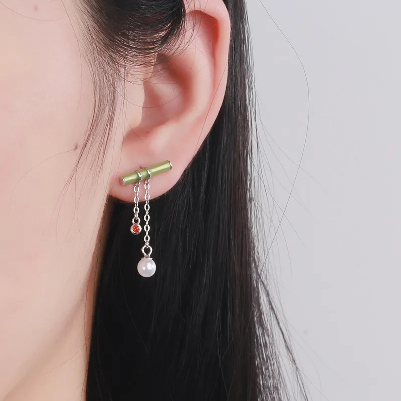 CENTURY&KINDLE S925 Silver Earrings Women's-4