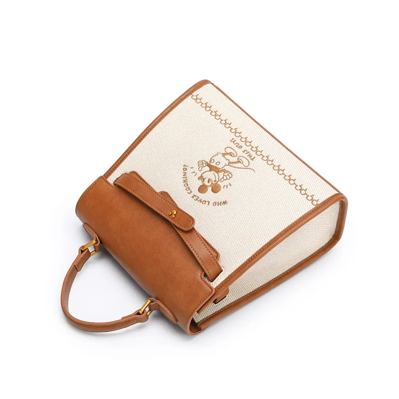 Disney Synthetic Leather Backpack Regular Women's Brown-3