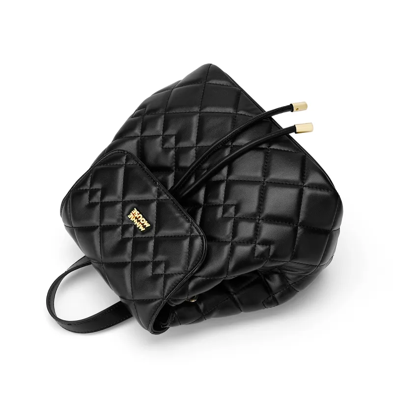 MESUCA Disney, Collaboration Disney Collection PU Backpack Regular Women's Black/White/Denim Blue-4