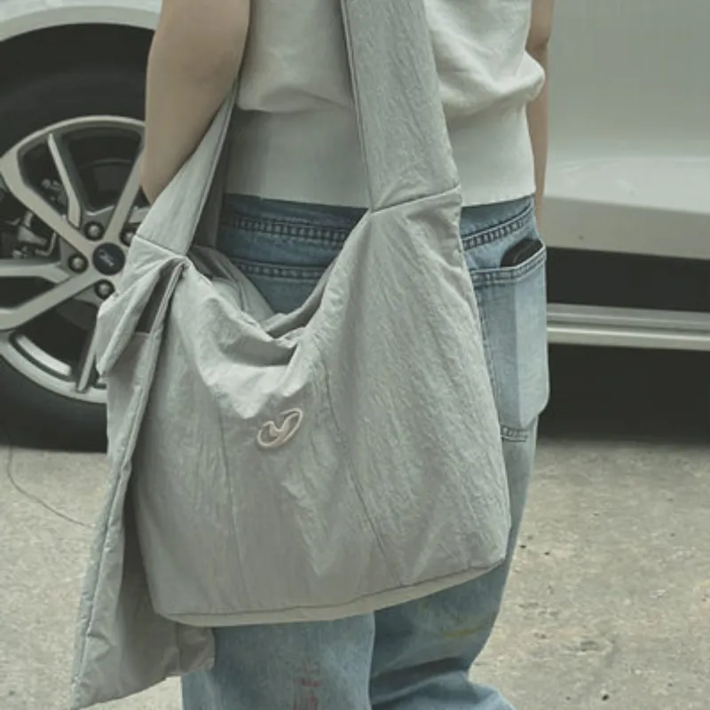 YOOLO Fabric Shoulder Bag Regular Women's Light Gray-2