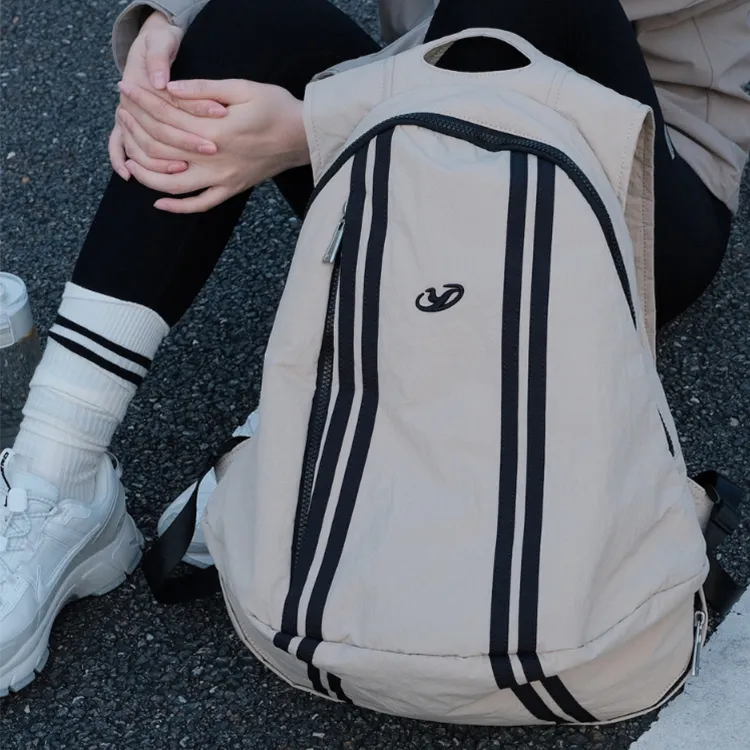 YOOLO Fabric Travel Backpack Tennis Racket Backpack Regular Unisex Smoke Gray Khaki-4