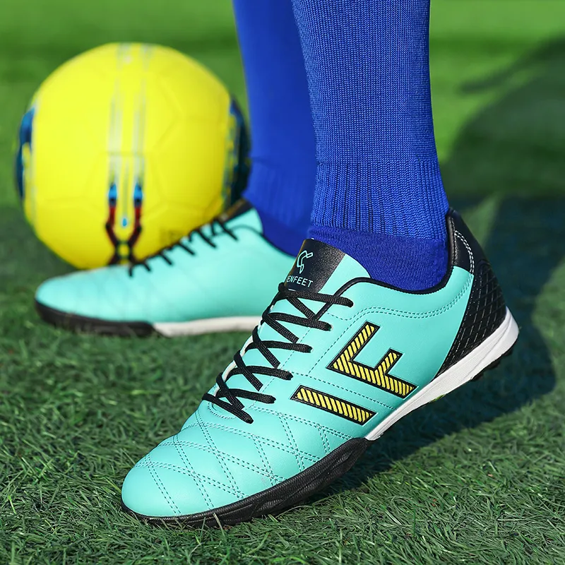 WEJIESS TF Rubber Broken Studs Artificial Ground Anti Slip And Wear Resistant Coverage Soccer Shoes Men's-18